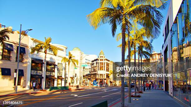 rodeo drive. los angeles - beverly hills california fotografías e imágenes de stock