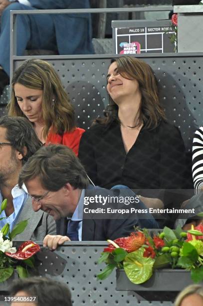 Jose Luis Martinez-Almeida attends Rafael Nadal's match against Miomir Kecmanovic at the Mutua Madrid Open on May 4, 2022 in Madrid, Spain.