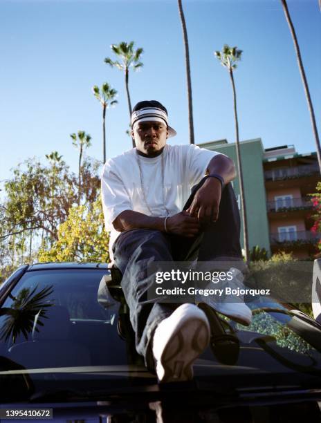 Rapper 50 Cent at the Beverly Hills Hotel in November, 2005 in Beverly Hills, California.