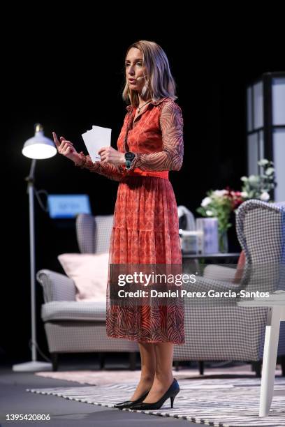 Patricia Ramirez attends "La hora de Cuidarse" Tour on May 04, 2022 in Malaga, Spain. Malasmadres On Tour is a project that started in 2019 and...