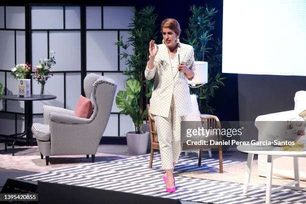 Laura Baena attends "La hora de Cuidarse" Tour on May 04, 2022 in Malaga, Spain. Malasmadres On Tour is a project that started in 2019 and includes...