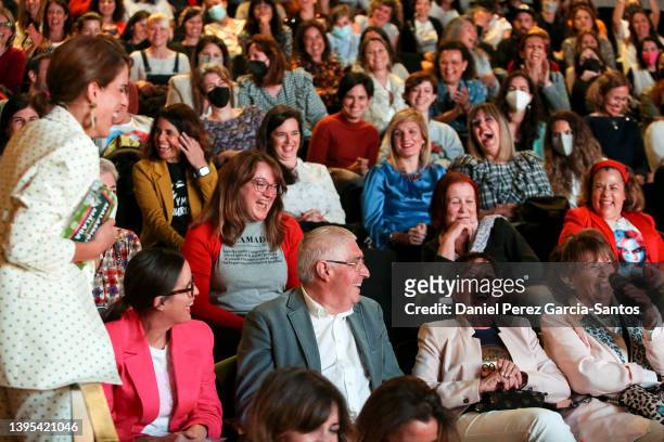 Laura Baena attends "La hora de Cuidarse" Tour on May 04, 2022 in Malaga, Spain. Malasmadres On Tour is a project that started in 2019 and includes...