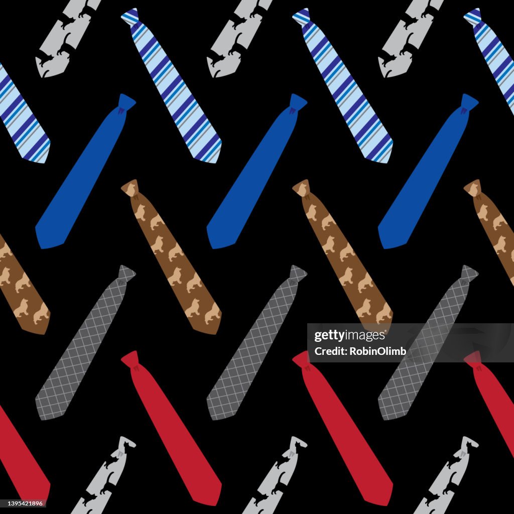 Neck Ties Seamless Pattern