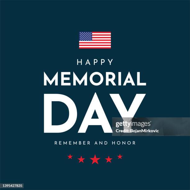 memorial day karte, hintergrund, banner. erinnere dich und ehre. vektor - memorial day background stock-grafiken, -clipart, -cartoons und -symbole