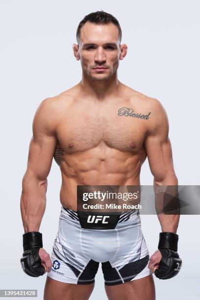 Michael Chandler poses for a portrait during a UFC photo session on May 4, 2022 in Phoenix, Arizona.