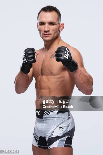 Michael Chandler poses for a portrait during a UFC photo session on May 4, 2022 in Phoenix, Arizona.