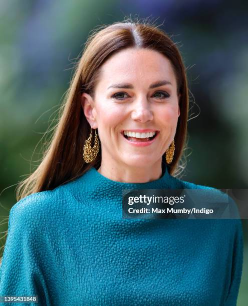 Catherine, Duchess of Cambridge arrives to present The Queen Elizabeth II Award for British Design at the Design Museum on May 4, 2022 in London,...