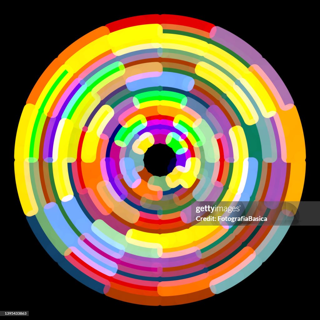 Vector Muti Color Work Multi Colored Strokes Circle High-Res Vector Graphic - Getty Images