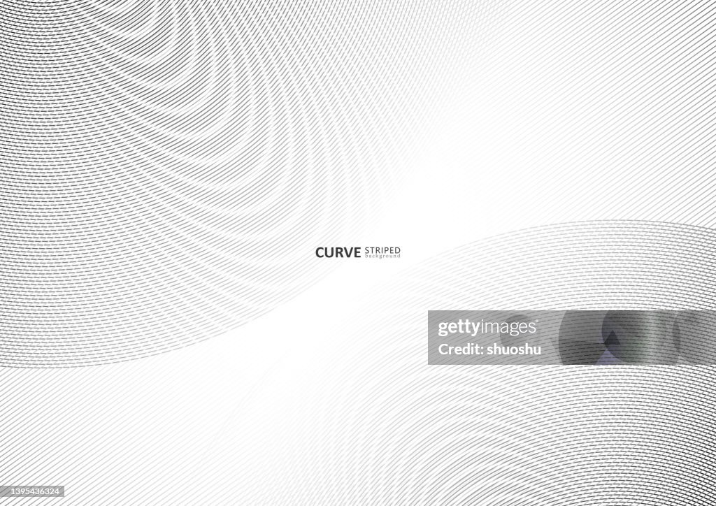 Vector Gray Wave Striped Geometric Texture Pattern Template Background ...