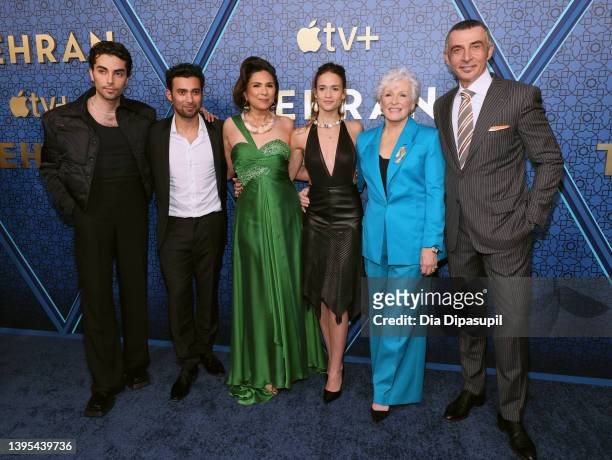 Shervin Alenabi, Arash Marand, Shila Ommi, Niv Sultan, Glenn Close and Shaun Toub attend Apple TV+'s "Tehran" Season 2 Premiere at The Robin Williams...