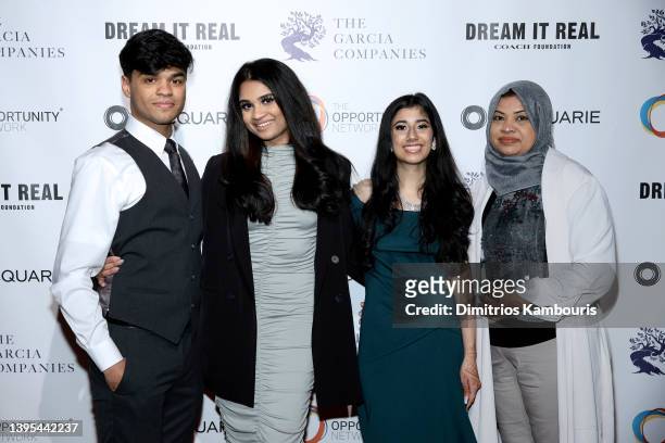 Yeasin Haque, Maesha Shonar, Sheza Sheikh, and Munni Sultana attend The Opportunity Network's 15th Annual Night of Opportunity Gala at Cipriani Wall...