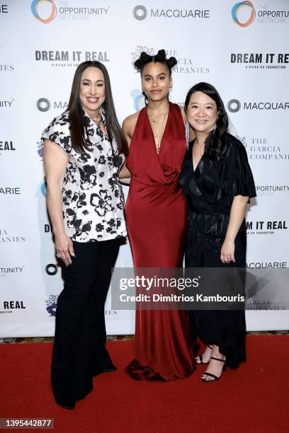 Dany Garcia, Zazie Beetz, and President and CEO of The Opportunity Network AiLun Ku attend The Opportunity Network's 15th Annual Night of Opportunity...