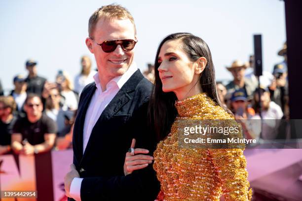 Paul Bettany and Jennifer Connelly attend the 'Top Gun: Maverick' world premiere on May 04, 2022 in San Diego, California.