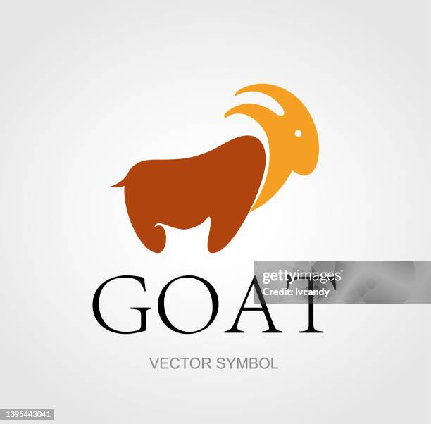 goat symbol design - sheep cut out stock illustrations