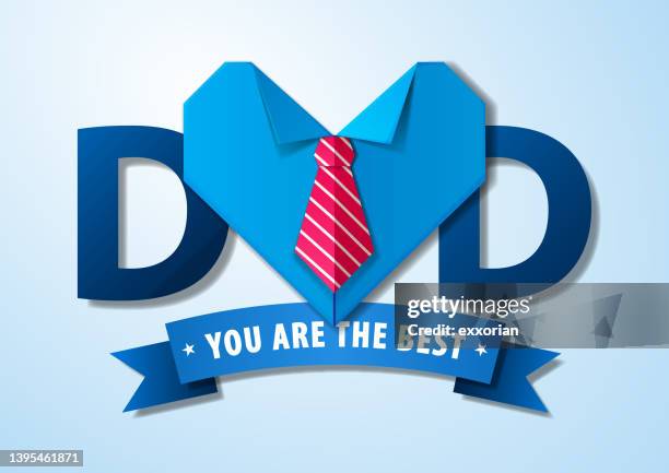 best dad origami heart shirt - i love you stock illustrations