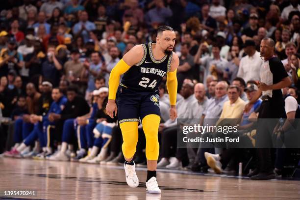 Dillon Brooks of the Memphis Grizzlies against the Golden State Warriors during Game Two of the Western Conference Semifinals of the NBA Playoffs at...