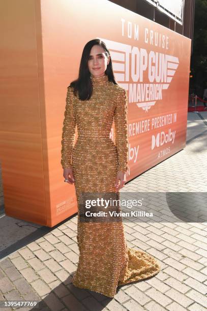 Jennifer Connelly attends the Global Premiere of "Top Gun: Maverick" on May 04, 2022 in San Diego, California.