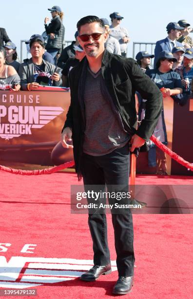 Jay Hernandez attends the Global Premiere of "Top Gun: Maverick" on May 04, 2022 in San Diego, California.