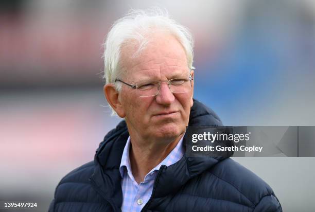 Former Lancashire cricketer Paul Allott during the LV= Insurance County Championship match between Lancashire and Warwickshire at Emirates Old...