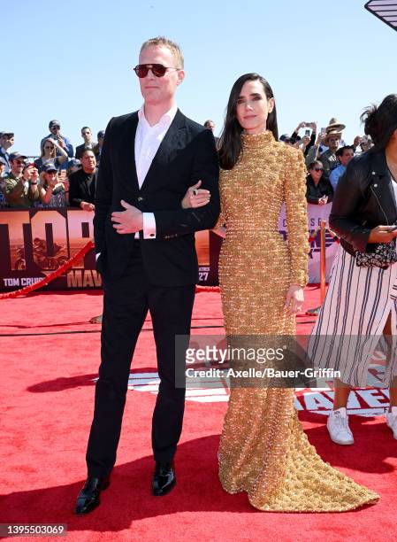 Paul Bettany and Jennifer Connelly attend the "Top Gun: Maverick" World Premiere on May 04, 2022 in San Diego, California.
