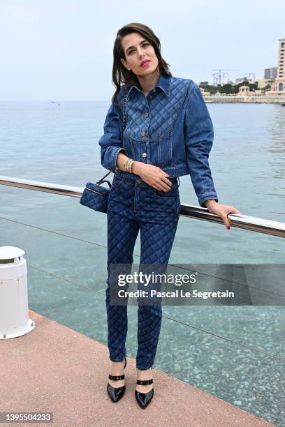 Charlotte Casiraghi attends the Chanel Cruise 2023 Collection on May 05, 2022 in Monte-Carlo, Monaco.