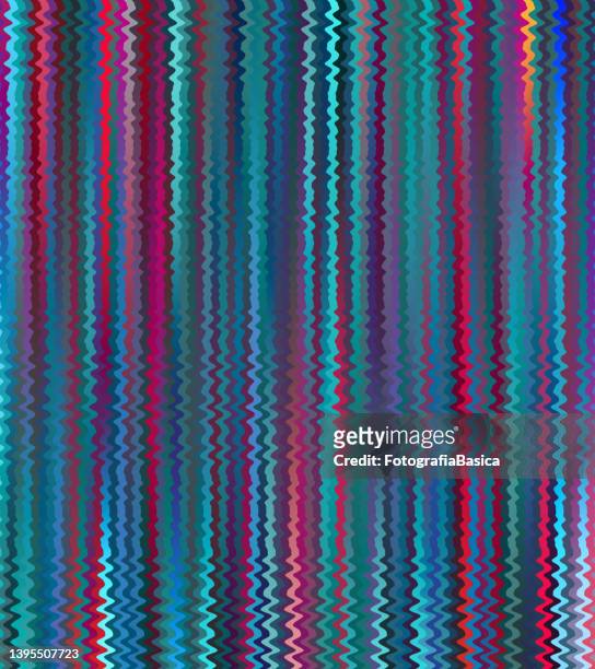 rippled purple and blue parallel lines background - fotografie stock illustrations
