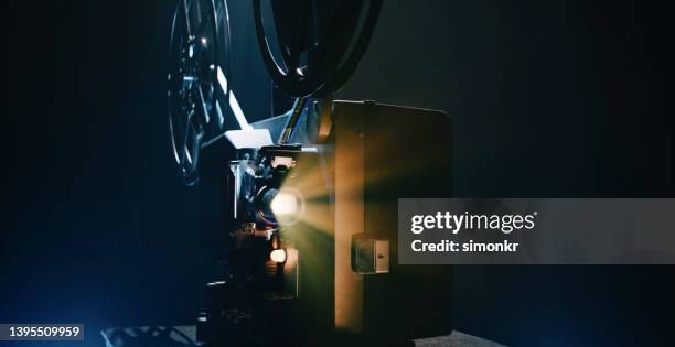 old cinema projector - film projector stock pictures, royalty-free photos & images