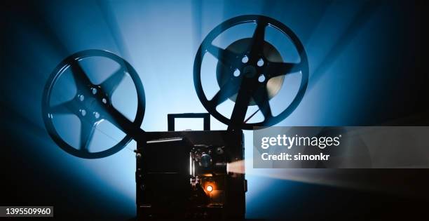 old cinema projector - film projector stock pictures, royalty-free photos & images