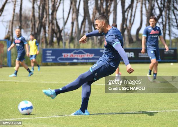 Faouzi Ghoulam of Napoli on May 04, 2022 in Naples, Italy.