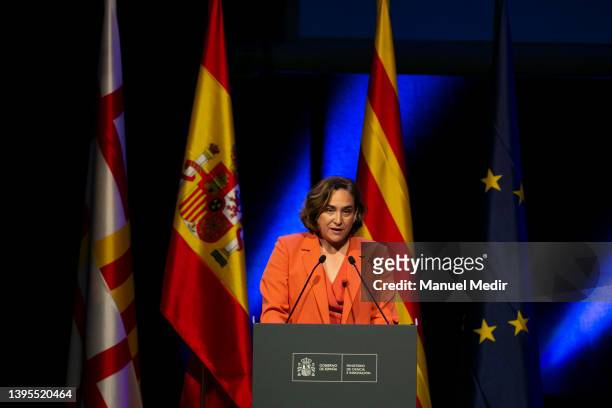 Ada Colau, mayor of Barcelona, attends the 'Investigation National Awards' at CCIB on May 5, 2022 in Barcelona, Spain.