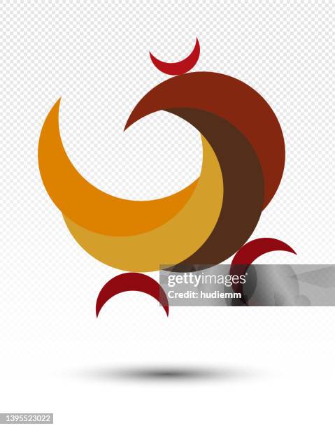vector rooster icon logo - hen isolated stock illustrations