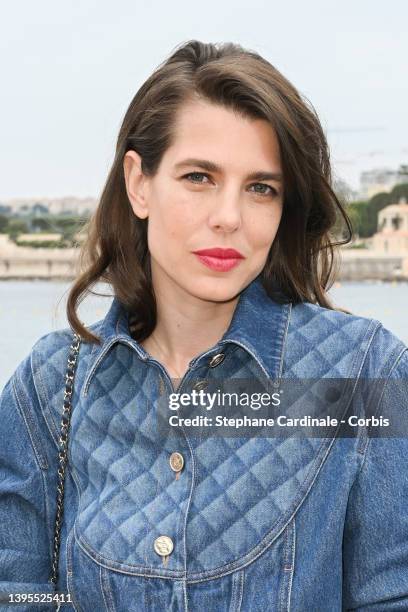 Charlotte Casiraghi attends the Chanel Cruise 2023 Collection on May 05, 2022 in Monte-Carlo, Monaco.