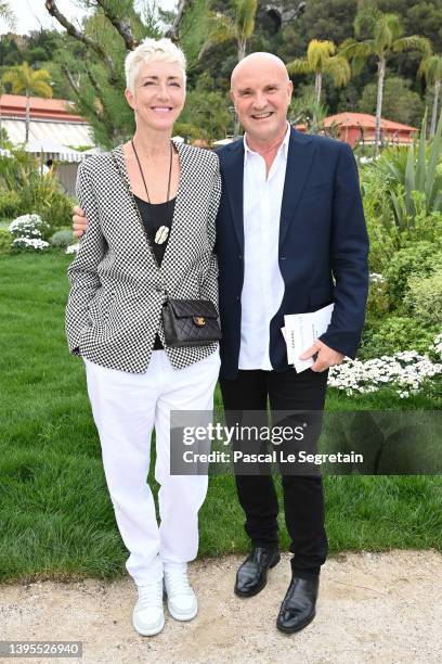 Bernice Coppieters and Jean-Christophe Maillot attend the Chanel Cruise 2023 Collection on May 05, 2022 in Monte-Carlo, Monaco.