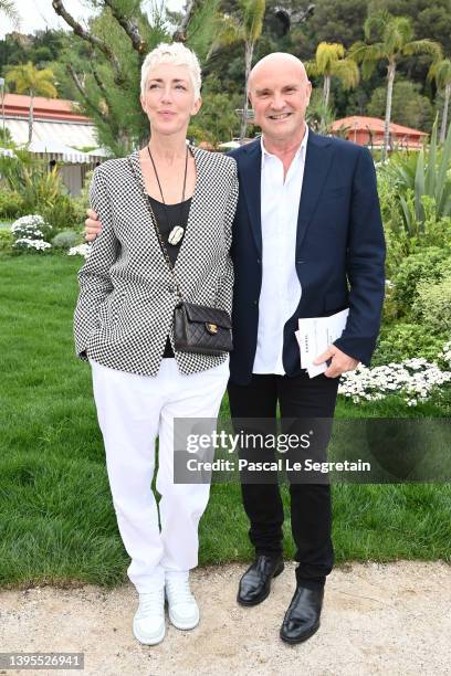 Bernice Coppieters and Jean-Christophe Maillot attend the Chanel Cruise 2023 Collection on May 05, 2022 in Monte-Carlo, Monaco.