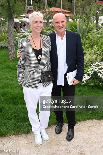 Bernice Coppieters and Jean-Christophe Maillot attend the Chanel Cruise 2023 Collection on May 05, 2022 in Monte-Carlo, Monaco.