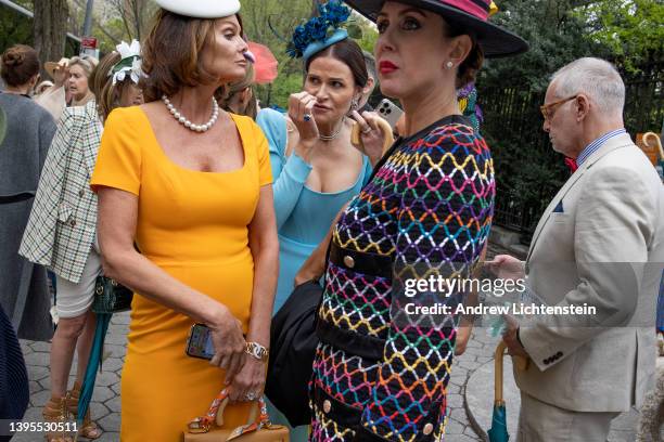 Wealthy New Yorkers arrive and depart from the annual Frederick Law Olmsted charity luncheon that raises money for maintaining Central Park on May 4,...