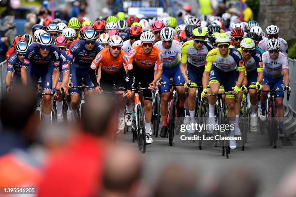 General view of Morne Van Niekerk of South Africa, Jason Tesson of France and Team St Michel - Auber 93, Hugo Page of France, Boy Van Poppel of...