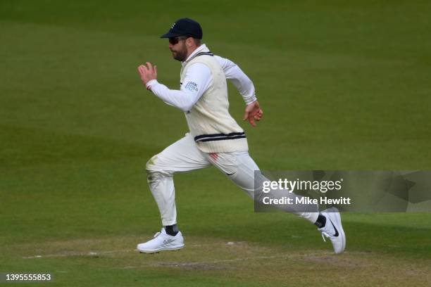 Mark Stoneman of Middlesex in action in the field during the LV= Insurance County Championship match between Sussex and Middlesex at The 1st Central...