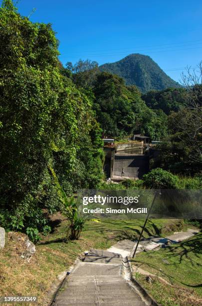 paseo de los 500 escalones [500 steps walk], cañón del río blanco, orizaba, veracruz, mexico - escalones stock pictures, royalty-free photos & images