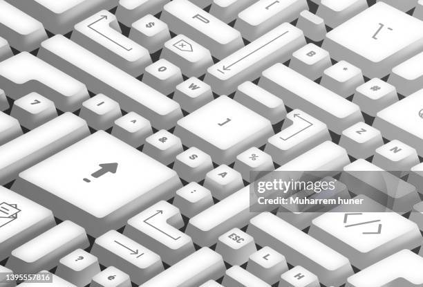 mixed isometric keys keyboard background - software as a service stock illustrations