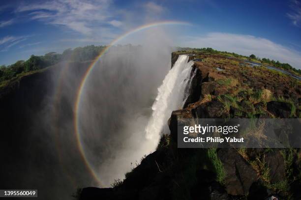 circle rainbow - zambezi river stock pictures, royalty-free photos & images