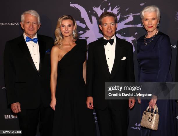 Gene D. Block, Allira Cooper, Nicolas Berggruen and Maye Musk attend the Berggruen Prize Gala at Berggruen Hearst Estate on May 04, 2022 in Beverly...