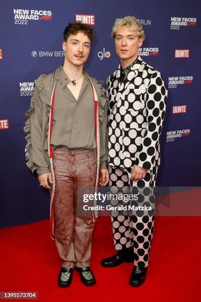 Heiko Lochmann and Roman Lochmann attend the Bunte New Faces Award Music 2022 at The Reed on May 05, 2022 in Berlin, Germany.