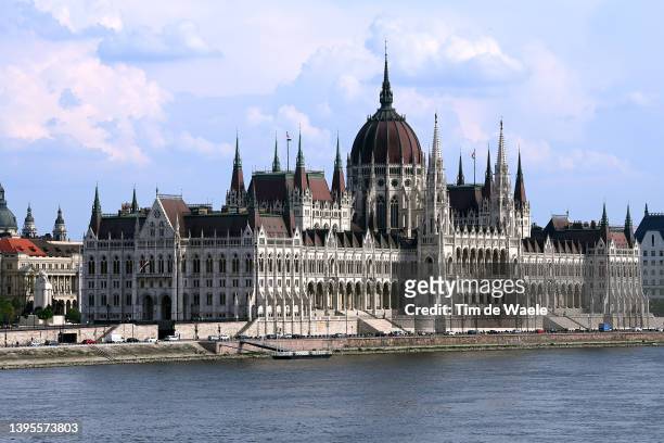 General view of the Hungarian Parliament in the city of Budapest during the 105th Giro d'Italia 2022 - Press Conference day / #Giro / #WorldTour / on...