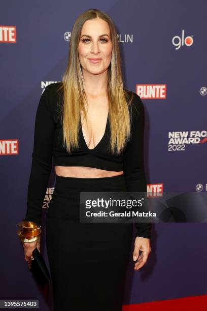Charlotte Würdig attends the Bunte New Faces Award Music 2022 at The Reed on May 05, 2022 in Berlin, Germany.