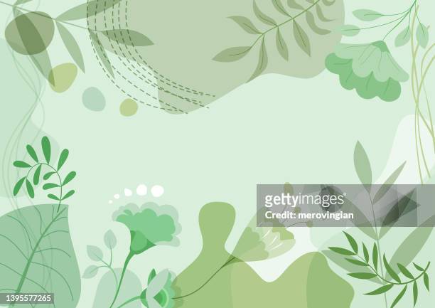 abstract simply background with natural line arts - organic cosmetics stock illustrations