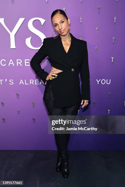 Alicia Keys attends the Keys Soulcare Color Care launch event on May 03, 2022 in New York City.