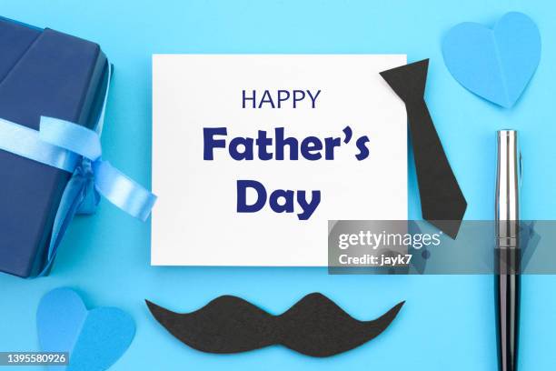 happy fathers day - fathers day text stock-fotos und bilder