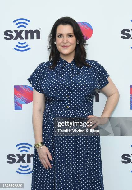 Melanie Lynskey visits the SiriusXM Studios on May 05, 2022 in Los Angeles, California.