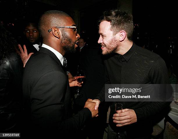 Tinie Tempah and Will Young attend a private dinner hosted by editor of British GQ Dylan Jones and Chairman of the BFC Harold Tillman to celebrate...